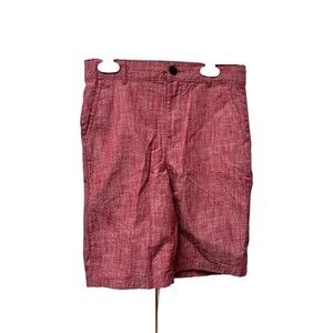 The Children's Place Boys Size 10 Hampton Red Boys Woven Chino Shorts Chambray